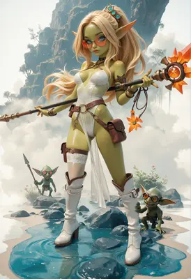 Stylish Goblin Mage and Her Minions