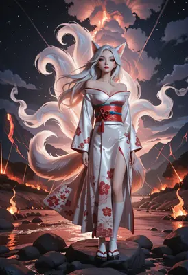 Divine Nine Tailed Fox Spirit