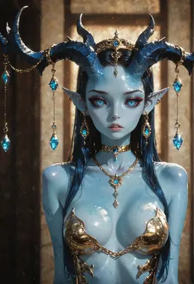 Celestial Blue Demon Queen
