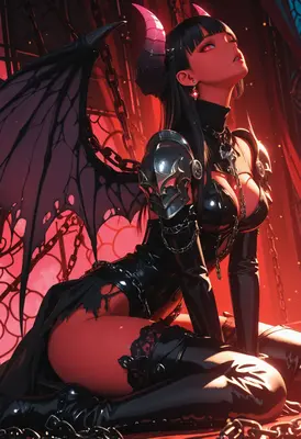 Sultry Succubus in Chains
