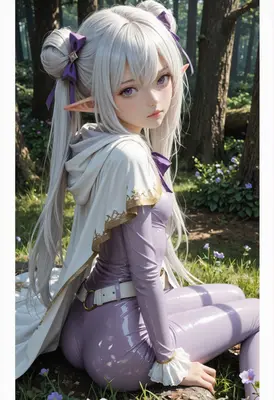 Elf Maiden in the Enchanted Forest