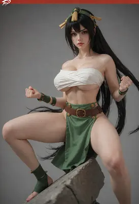 Warrior Maiden in Combat Stance