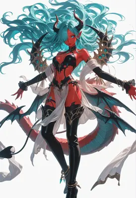 Ethereal Red Demon Dragon Queen