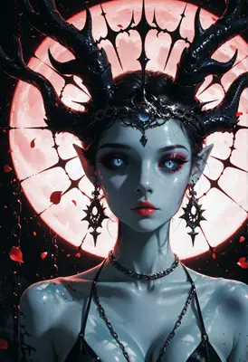 Gothic Queen Before The Crimson Moon