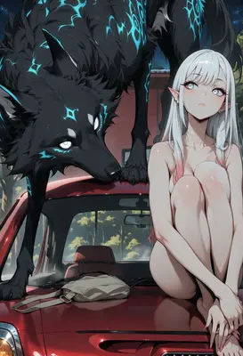 Moonlit Guardian and the Elf Maiden