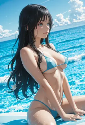 Summer Breeze Serenity by the Ocean