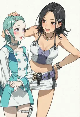 Friendly Bonding Between Two Stylish Friends