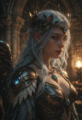 Ethereal Queen in Golden Armor