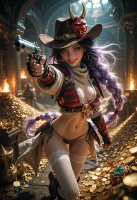 Oni Cowgirl Treasure Hunter