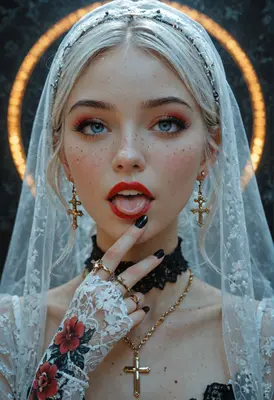 Ethereal Goth Bride Portrait