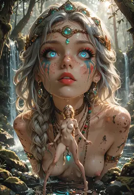 Goddess of the Enchanted Waterfall