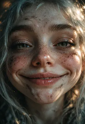 Radiant Joy Amidst The Grime