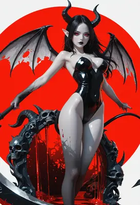 Bloodthirst Succubus with Obsidian Scythe