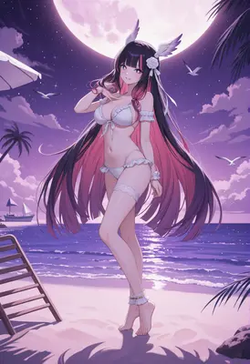 Moonlit Beach Serenade