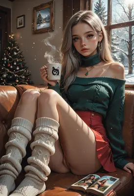 Cozy Christmas Morning Coffee Break