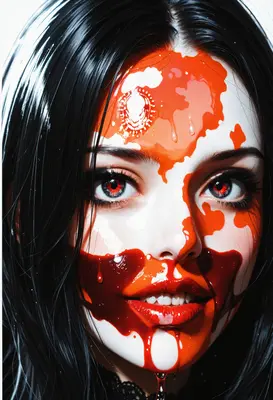 Crimson Stained Gaze of the Siren