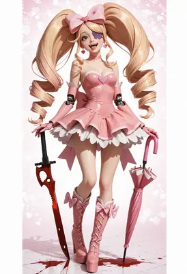 Pink Doll Android Warrior Girl