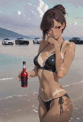 Beachside Glamour With Luxury Cars