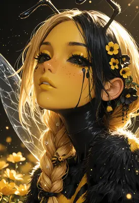 Enchanting Bee Inspired Fantasy Maiden