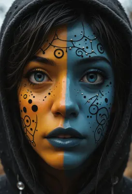 Duality of the Painted Face