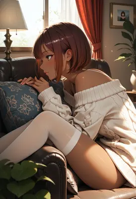 Quiet Afternoon Resting on the Sofa