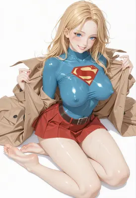Supergirl in a Trench Coat