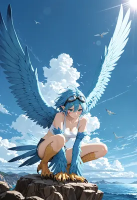 Blue Winged Harpy Sky Scout