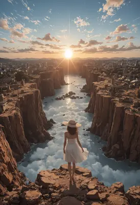 Watching the Sunset Over Cloud Canyon