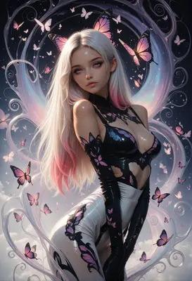 Ethereal Butterfly Spirit in Radiant Glow