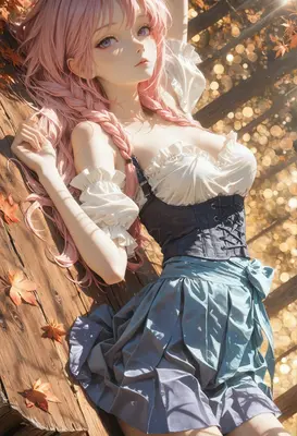 Autumn Dreams with Pink Hair