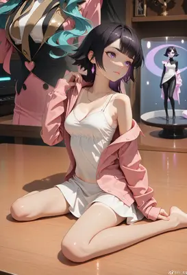 Anime Girl in a Pink Jacket