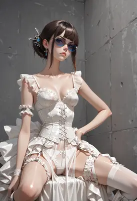 Elegant Lingerie in Concrete Setting