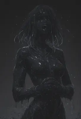 The Screaming Shadow Drenched In Ink