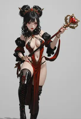Elegant Queen of Hearts Sorceress