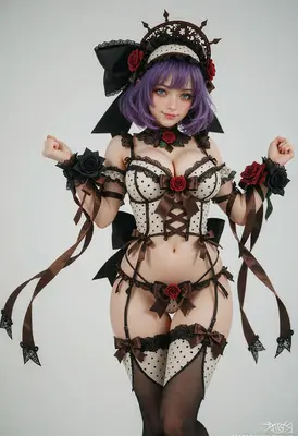 Gothic Rose Lolita Inspired Costume