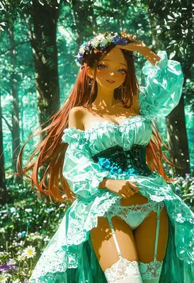 Forest Maiden in Floral Crown