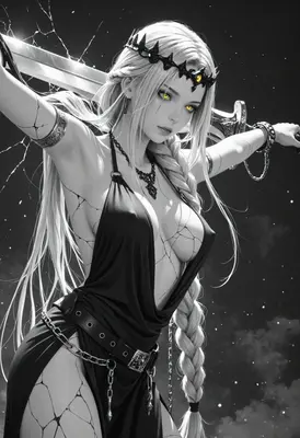 Cracked Porcelain Warrior Princess