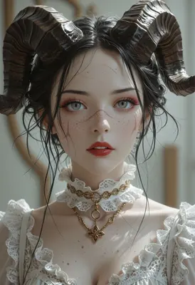 Ethereal Demon Queen Portrait