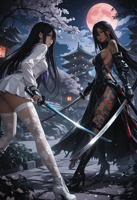Duel of the Twin Moonlit Warriors