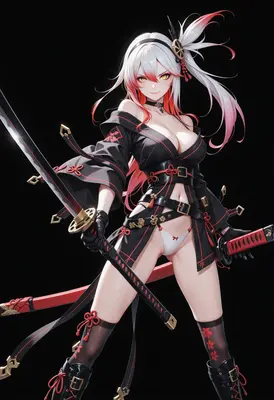 Dual Wielding White Haired Ronin
