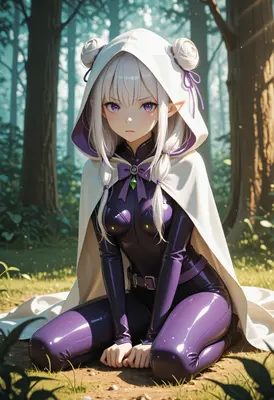 Elf Maiden in the Enchanted Forest