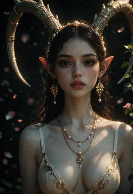 Ethereal Forest Nymph with Antlers