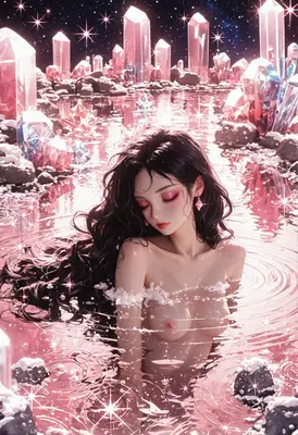 Serene Goddess in Crystal Waters