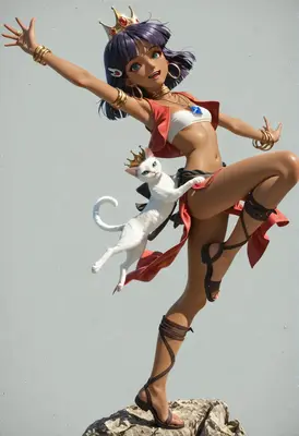 Royal Princess and Her Regal Cat