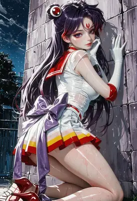 Wet Sailor Guardian in the Rain