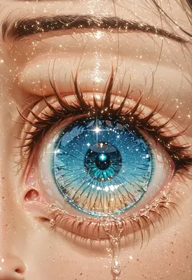 Cosmic Reflection in a Single Eye
