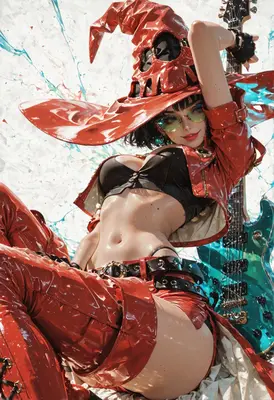 Red Witch Rock Star Aesthetic