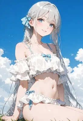Summer Breeze with Silver Hair