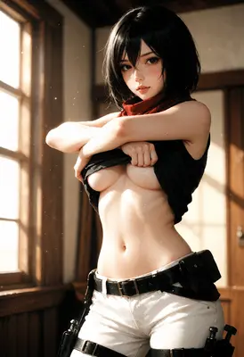 Mikasa Ackerman Resting in Sunlight