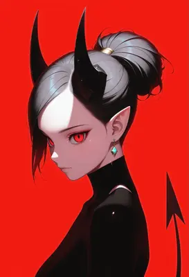 Fiery Gaze of the Dark Succubus